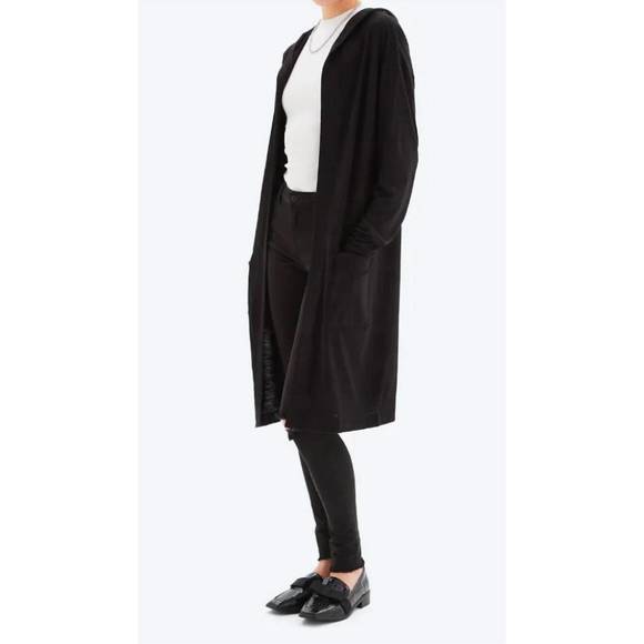 NEW CHRLDR valery hooded cardigan in black